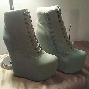 Jeffrey Campbell Damsel Mint Green Suede